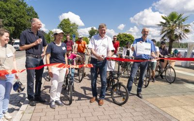 „Kühle Spur“ – Eröffnung des ersten an den Klimawandel angepassten Radweges Deutschlands